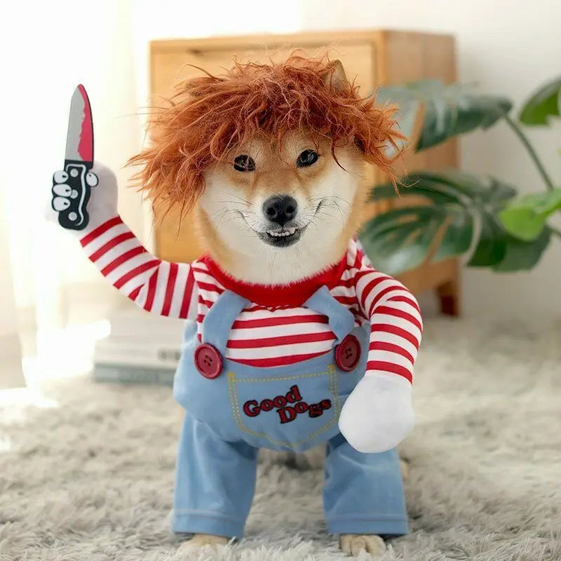 Killer Cuteness Knife-Weilding Pet Costume