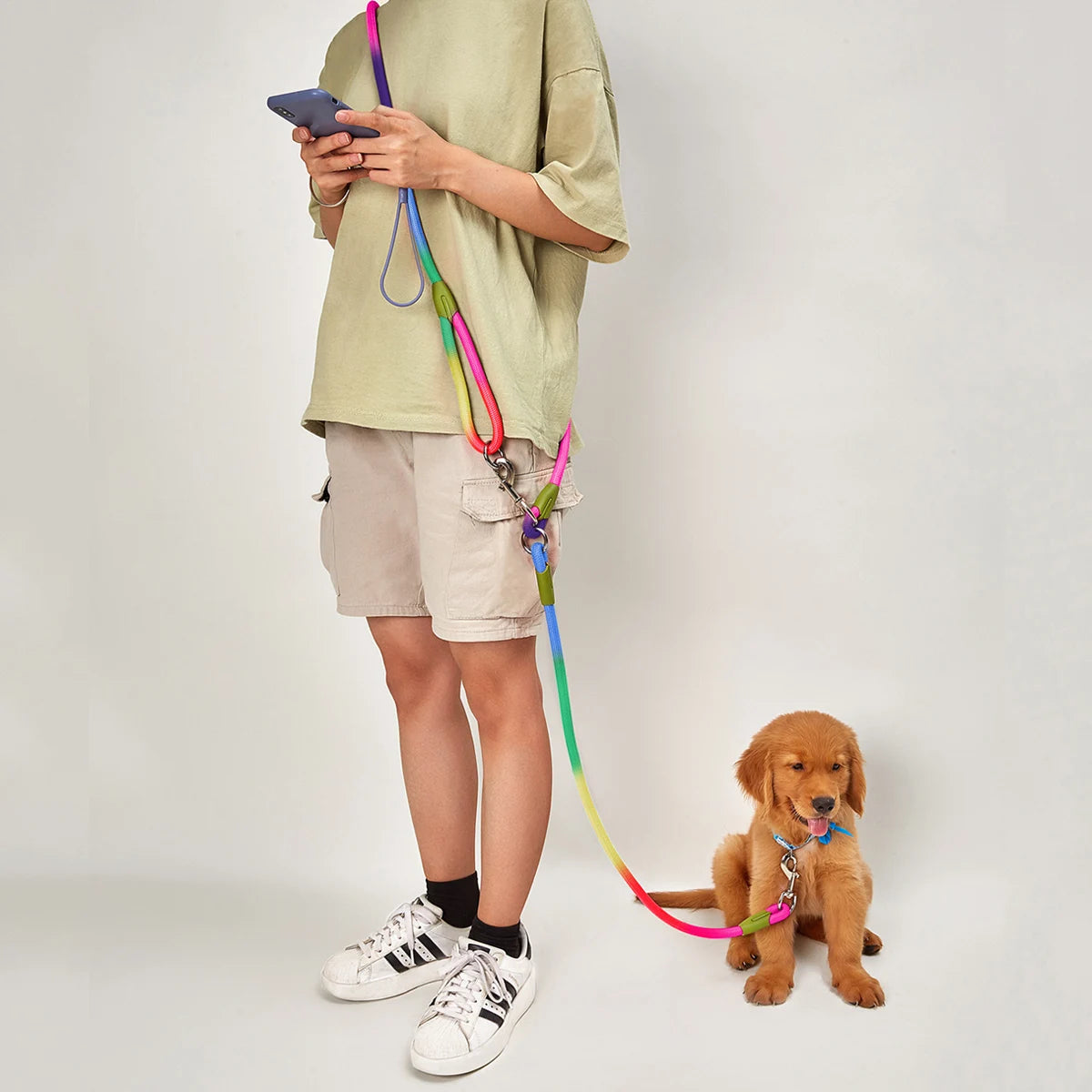 Hands-Free Leash with Reflective Band