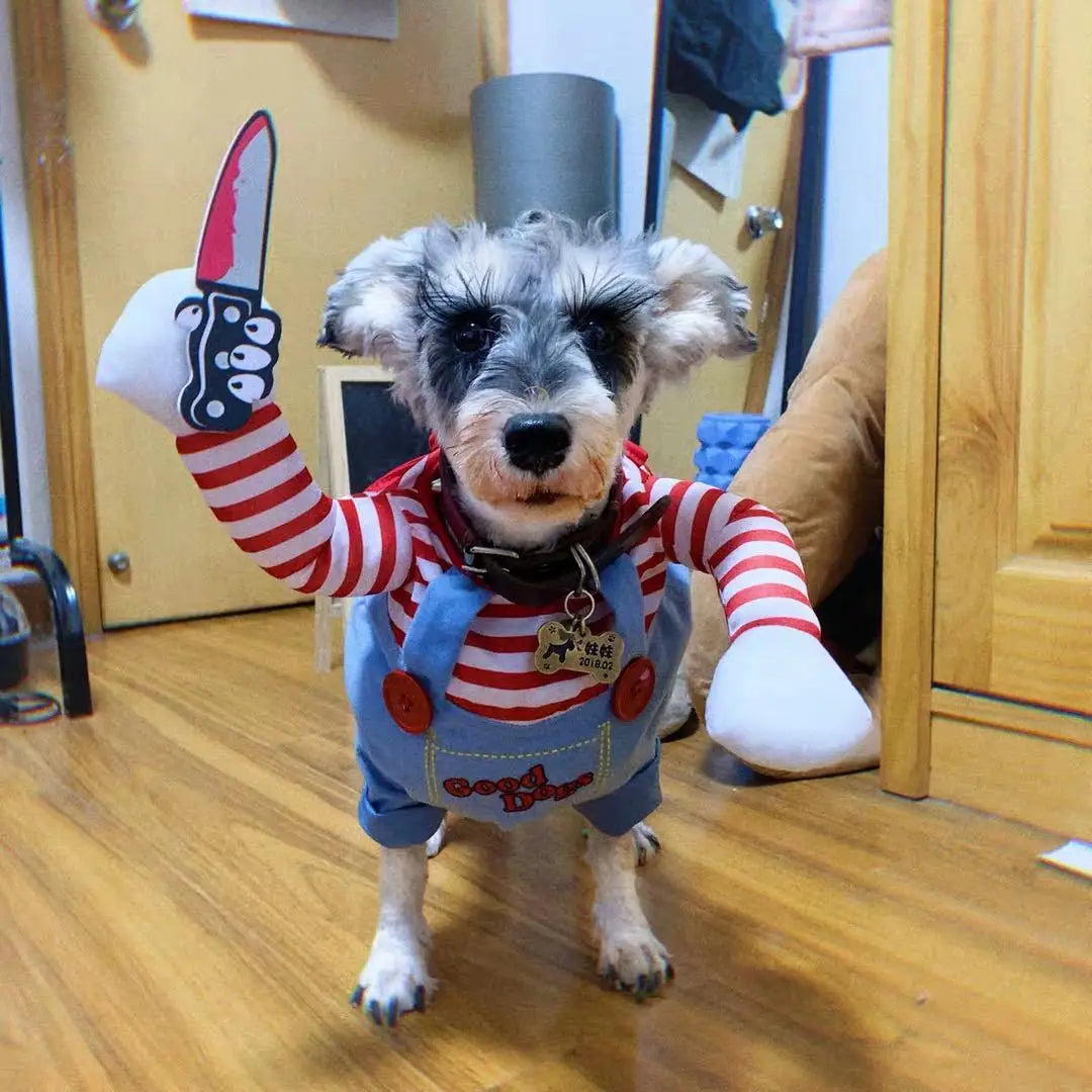 Killer Cuteness Knife-Weilding Pet Costume