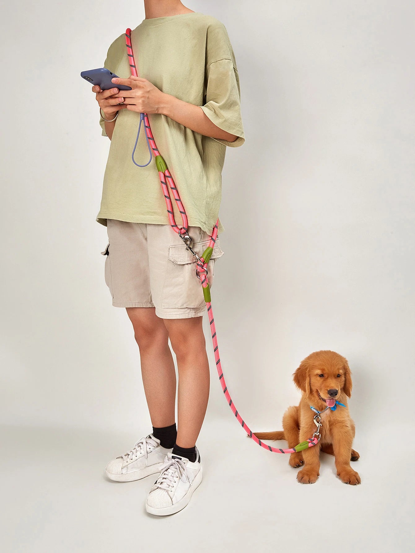 Hands-Free Leash with Reflective Band